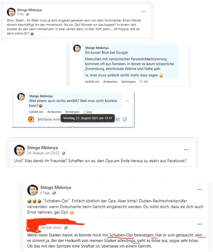 Fake-User von meinem Stalker Irlbeck